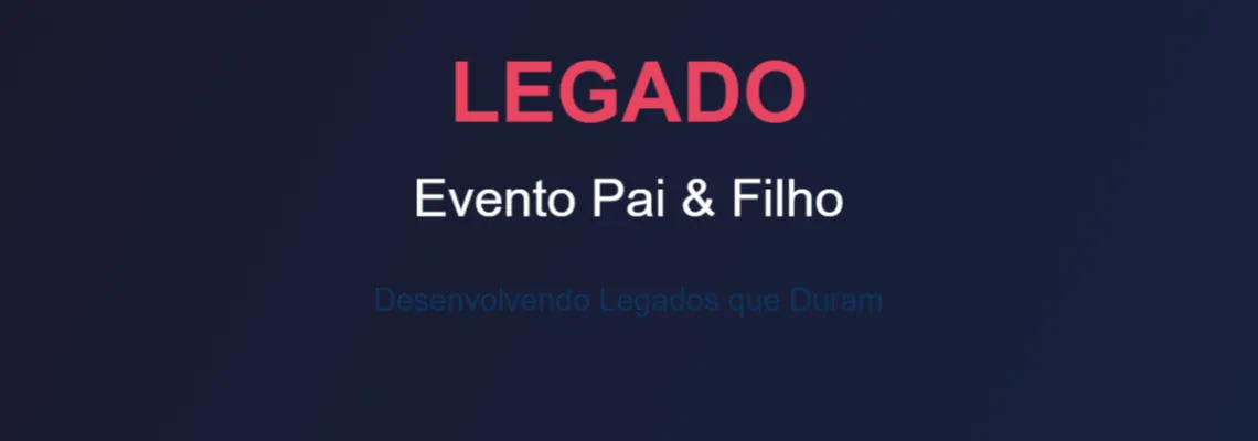 Banner do evento LEGADO 1 - Track Almolonga Sala Principal teste
